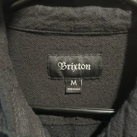 Brixton Black Lightweight Shirt Jacket - Picture 2 of 2